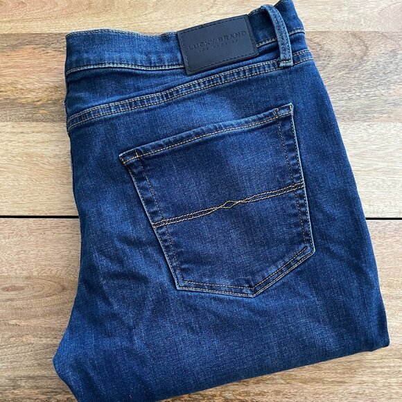 Lucky Brand - Mens Jeans - 223 Straight Blue Stretch - W38 L32 - Picture 1 of 8